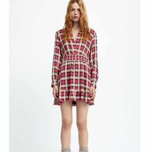 Zara plaid short dress